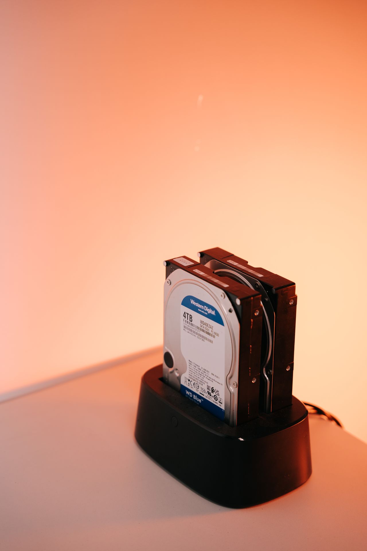 Two drives in a docking station