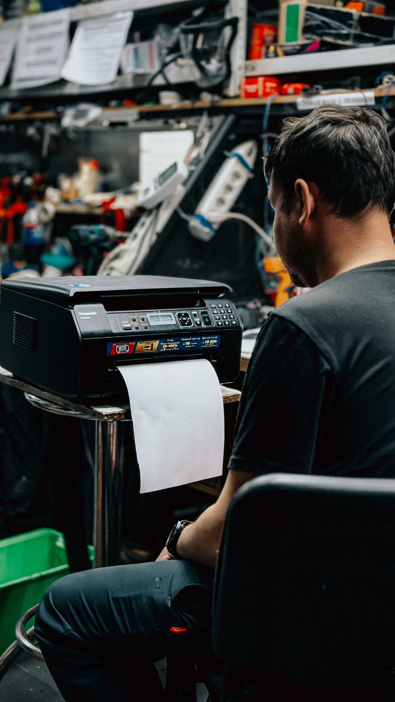 Operating a printer at a workspace